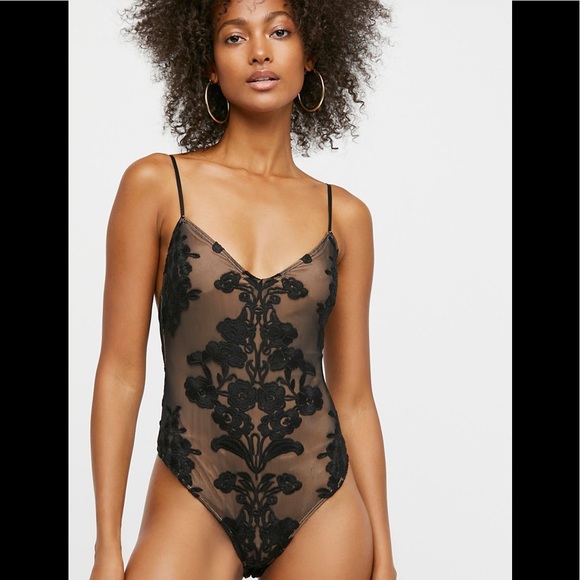Lacy Bodysuit, Small - Picture 1 of 8